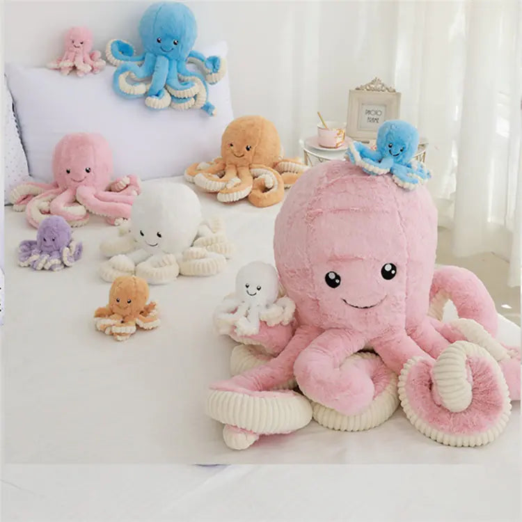 Plush Octopus Doll – Ultra-Soft Stuffed Toy in 5 Colours (18-80 cm)