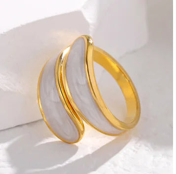 Adjustable “Drip” Ring in Titanium Steel – Black, Pearlescent White or Pearl Black
