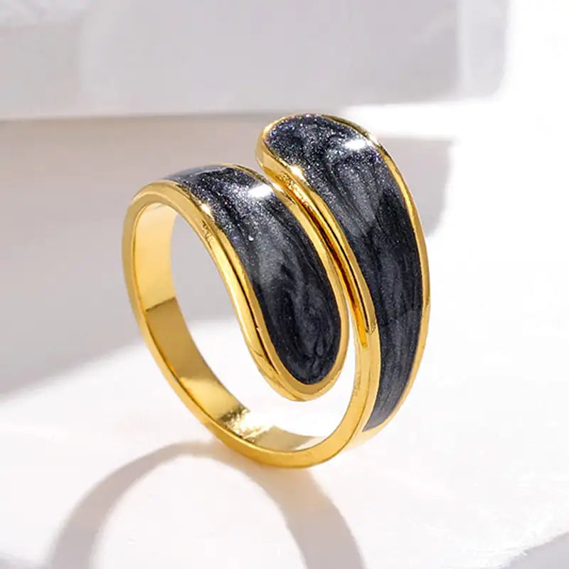 Adjustable “Drip” Ring in Titanium Steel – Black, Pearlescent White or Pearl Black