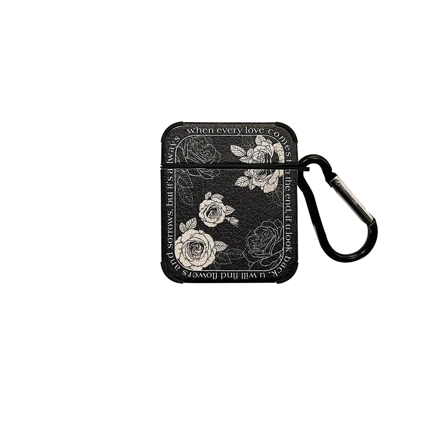Retro French Rose AirPods Case – Vintage Floral Protection